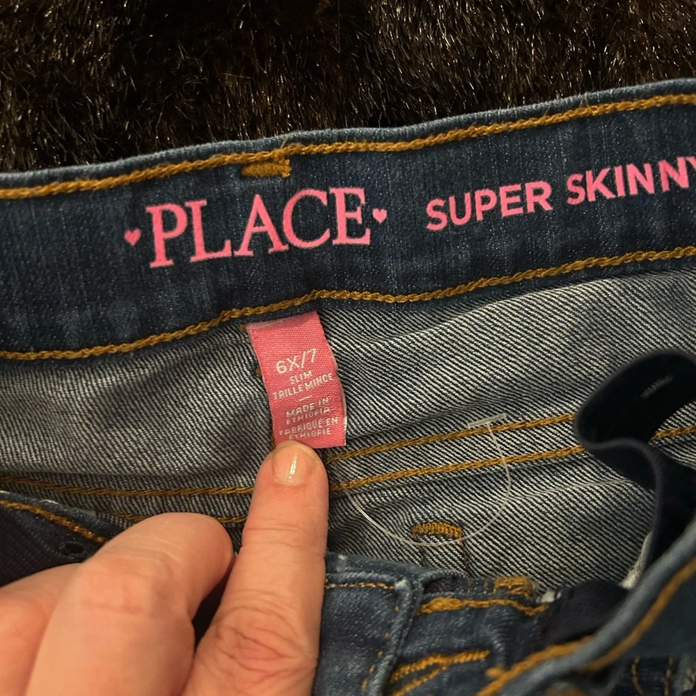 The Children's Place Kids' Dark Blue Jeans Girl’s Super Skinny